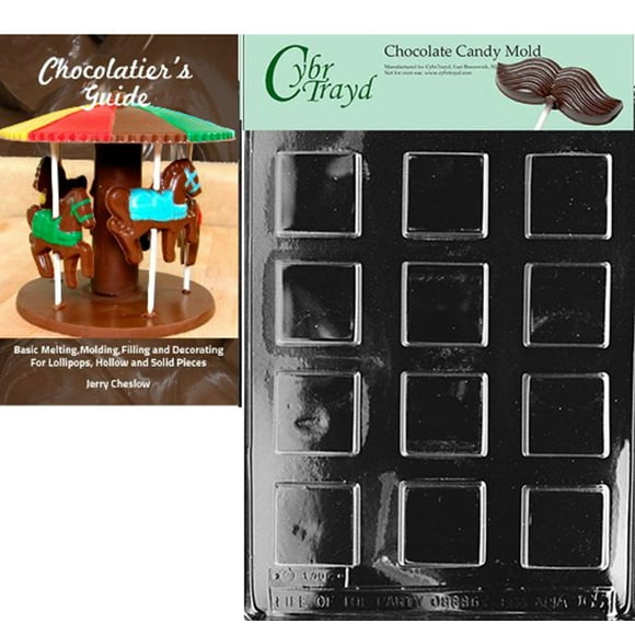 CybrtraydPlain Lolly Miscellaneous Chocolate Candy Mold with Chocolatiers Guide Instructions Book Manual CybrtraydPlain Lolly Miscellaneous Chocolate Candy Mold with Chocolatiers Guide Instructions Book Manual